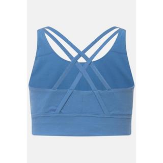 Ulla Popken  Bustier in jersey a costine di cotone biologico con scollo rettangolare 