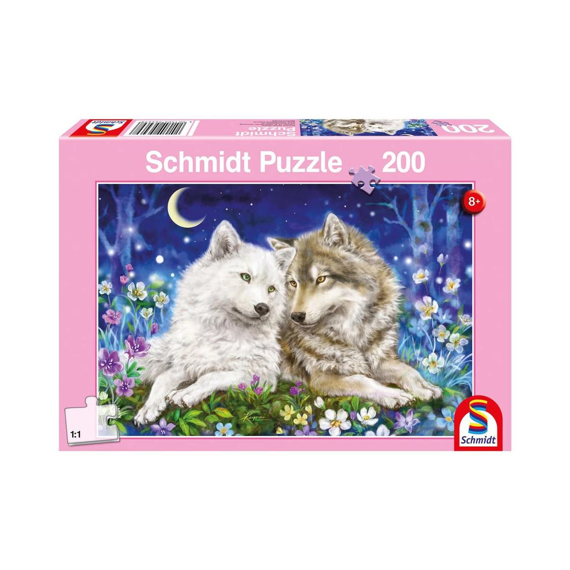 Image of Puzzle Kuschelige Wolfsfreunde (200Teile)