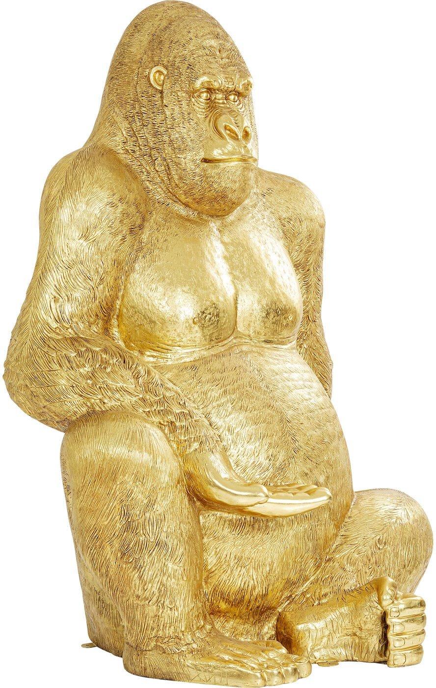 KARE Design Figurine déco Gorilla or XL 180cm  