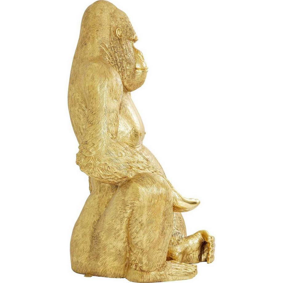 KARE Design Deko Figur Gorilla gold XL 180cm  