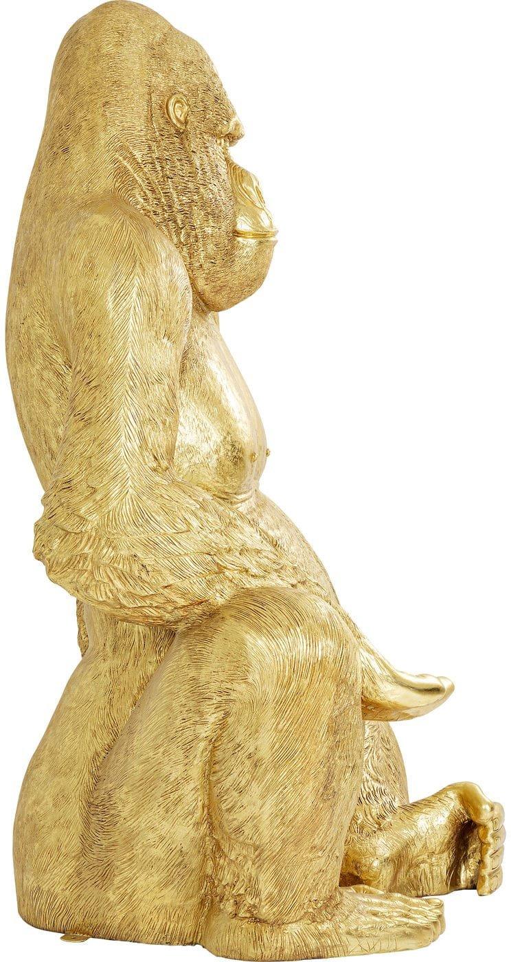 KARE Design Deko Figur Gorilla gold XL 180cm  