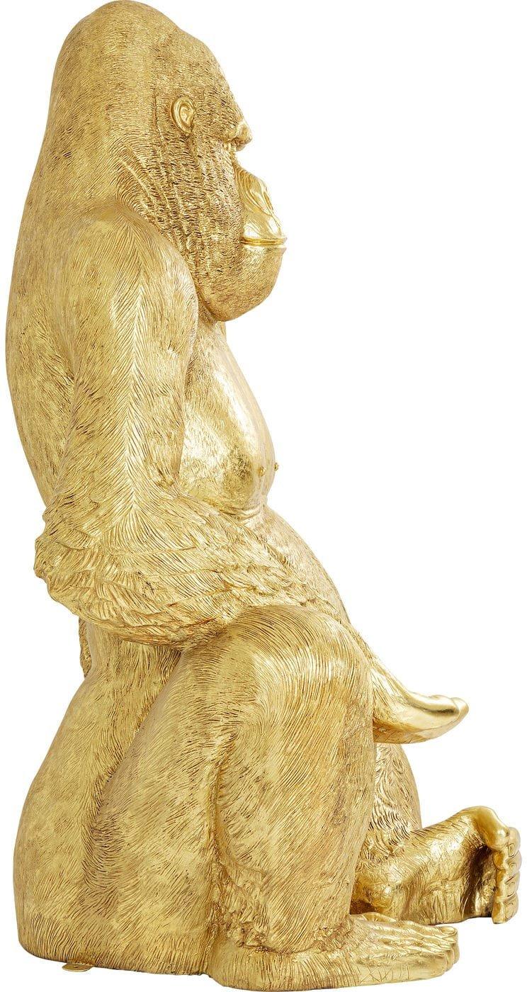 KARE Design Figura decorativa Gorilla gold XL 180 cm  