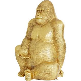 KARE Design Figura decorativa Gorilla gold XL 180 cm  