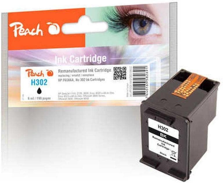 Peach  Tinte HP F6U66A, No 302 black, 6ml, 215 Seiten 