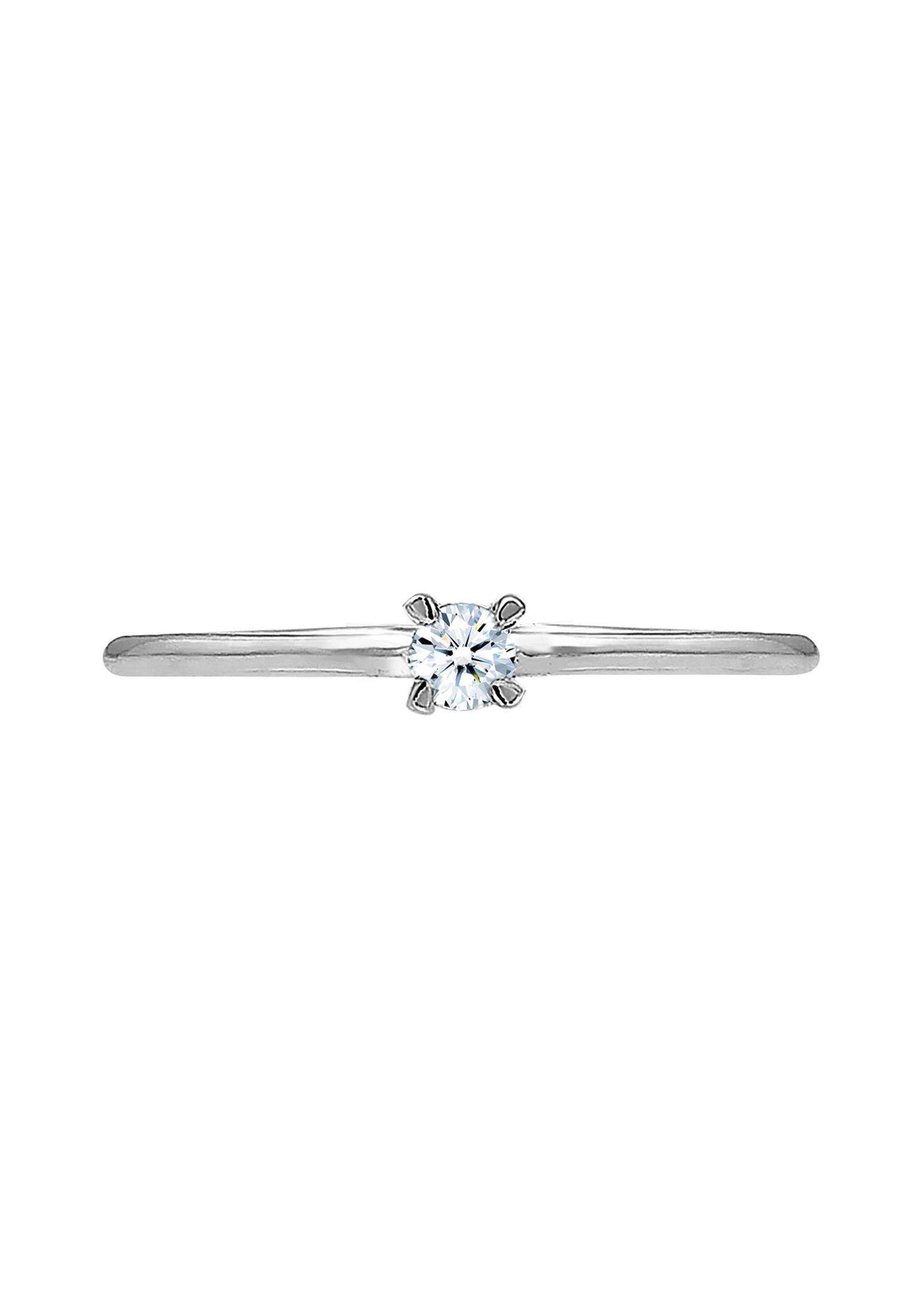 Elli  Bague Solitaire Diamant De Fiançailles (0.06 Ct.) 