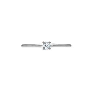 Elli  Bague Solitaire Diamant De Fiançailles (0.06 Ct.) 