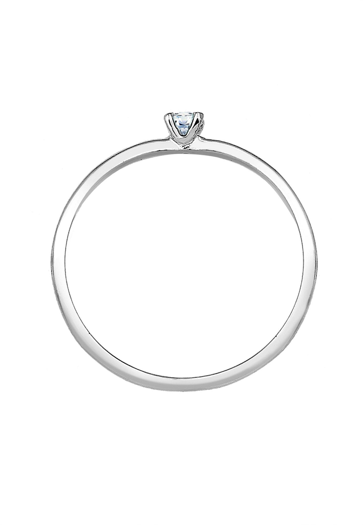 Elli  Bague Solitaire Diamant De Fiançailles (0.06 Ct.) 