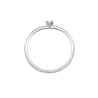 Elli  Bague Solitaire Diamant De Fiançailles (0.06 Ct.) 