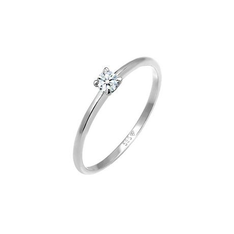 Elli  Bague Solitaire Diamant De Fiançailles (0.06 Ct.) 