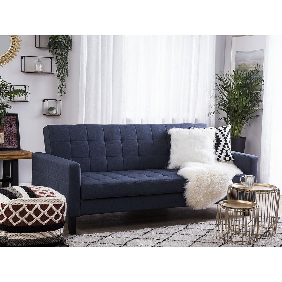 Beliani Schlafsofa aus Stoff Retro VEHKOO  