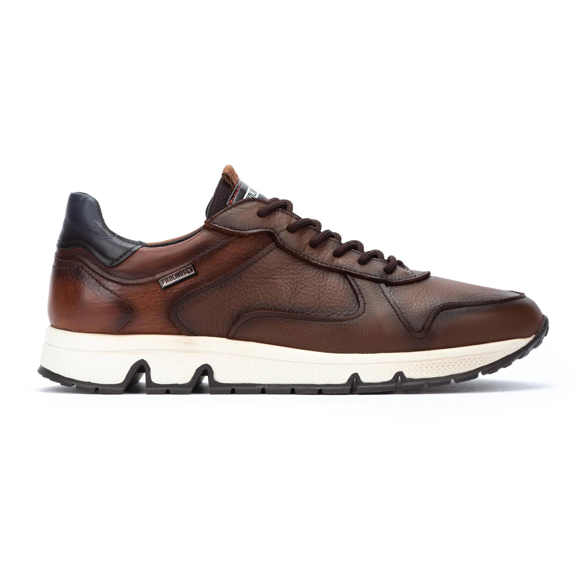 Image of Ferrol - Leder Sneaker Herren Braun 46