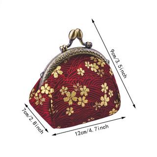 Only-bags.store Portamonete floreale con chiusura a clip  