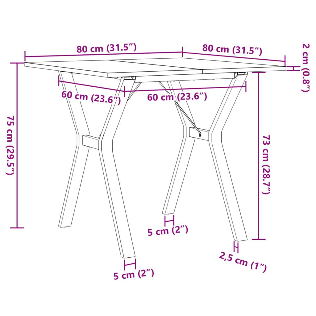 VidaXL tavolo da pranzo Pine Wood  