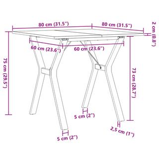 VidaXL tavolo da pranzo Pine Wood  