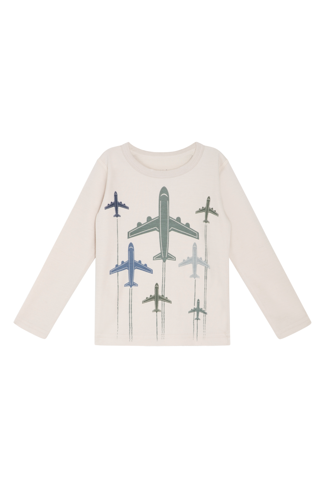 Hust and Claire  Woll/Bambus Abba Shirt Flugzeuge 