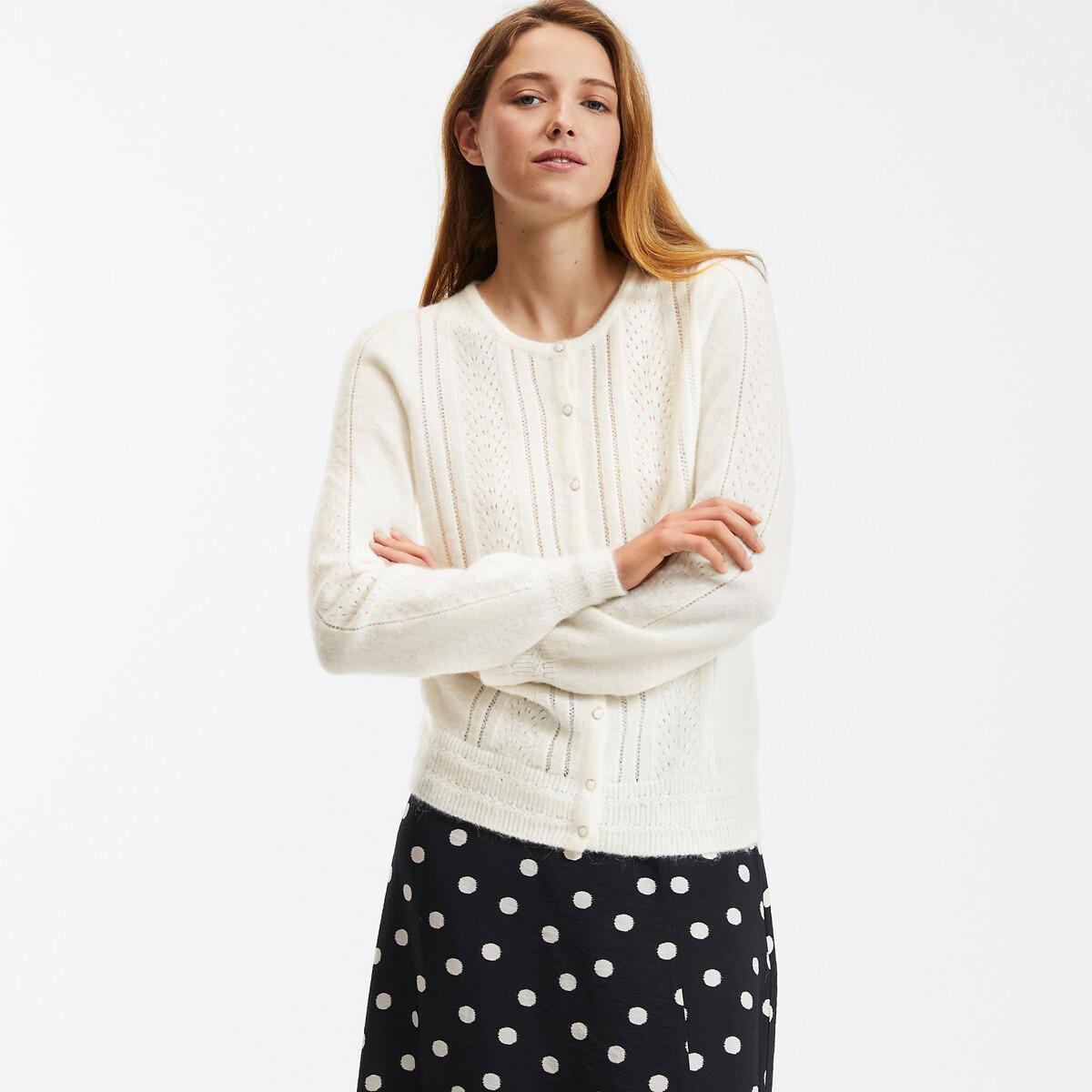 La Redoute Collections  Cardigan en maille pointelle 