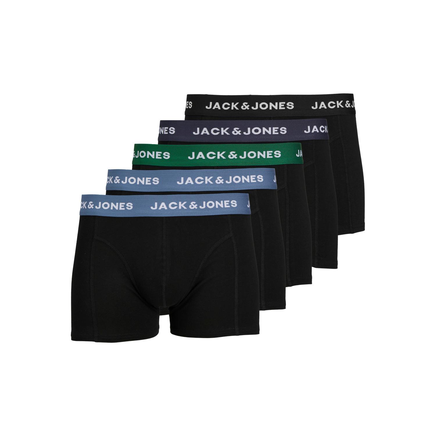 JACK & JONES Lot de 5 Boxers Solid  