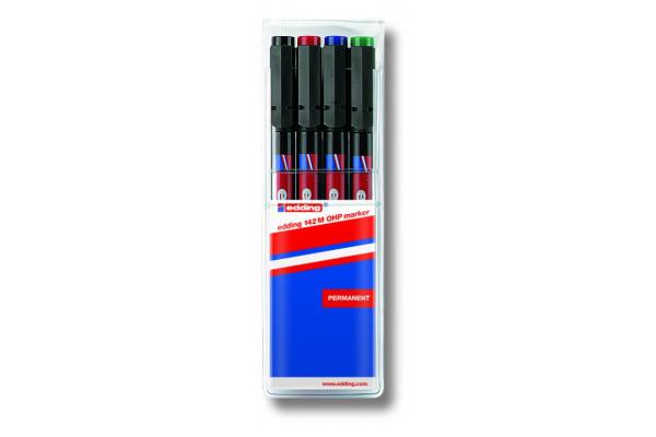 Edding EDDING OHP-Marker permanent M 142-E4 4er Etui  