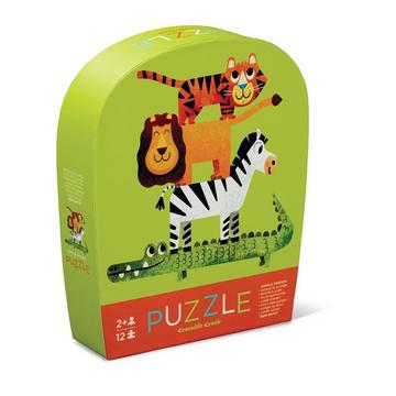 Mini Puzzle, Dschungel Freunde 12 pc , Crocodile Creek