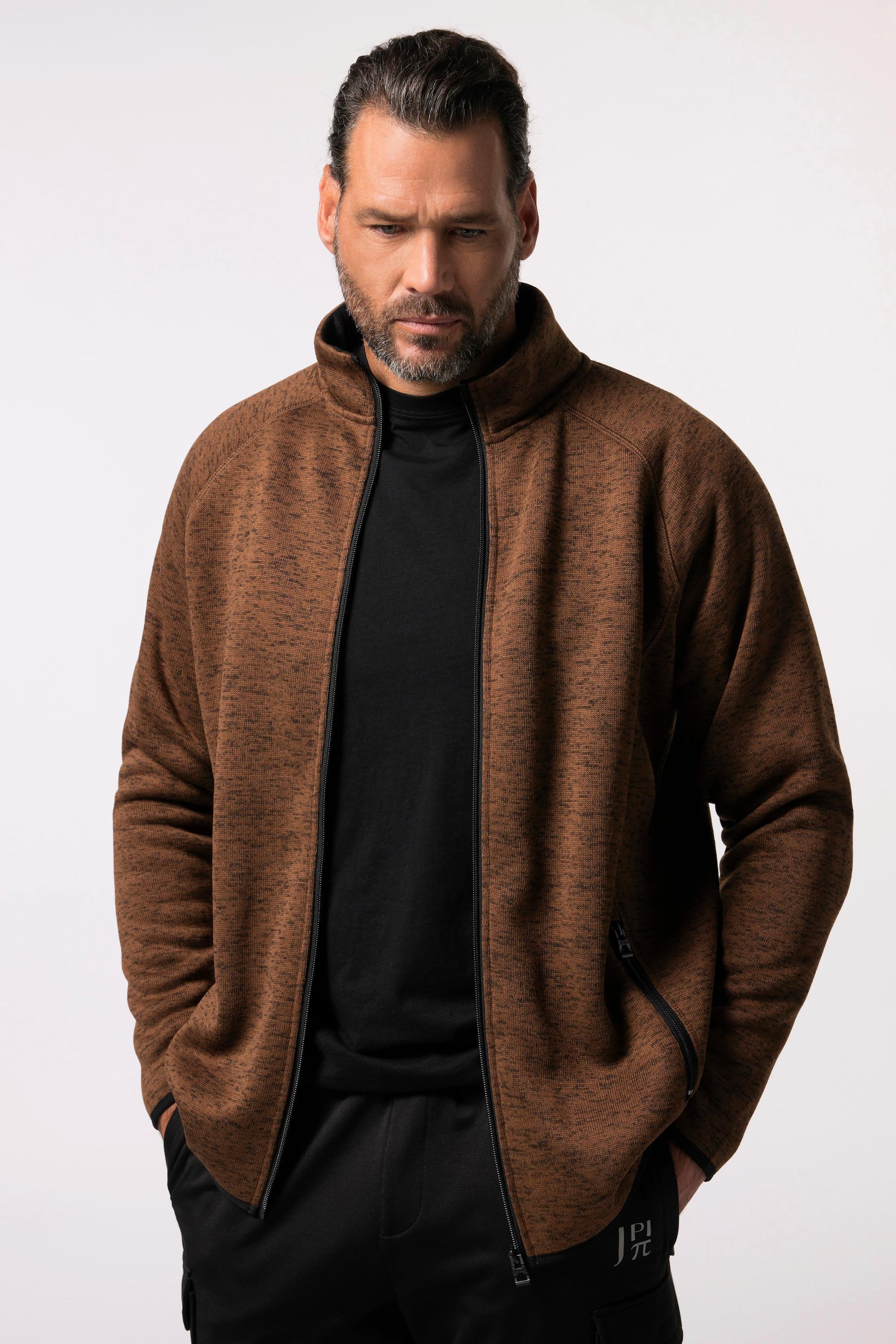 JP1880  Strickfleece-Jacke 