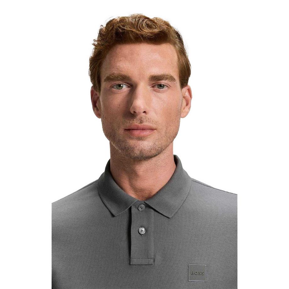 BOSS Passerby Maglietta Polo Aderente Manica Lunga  