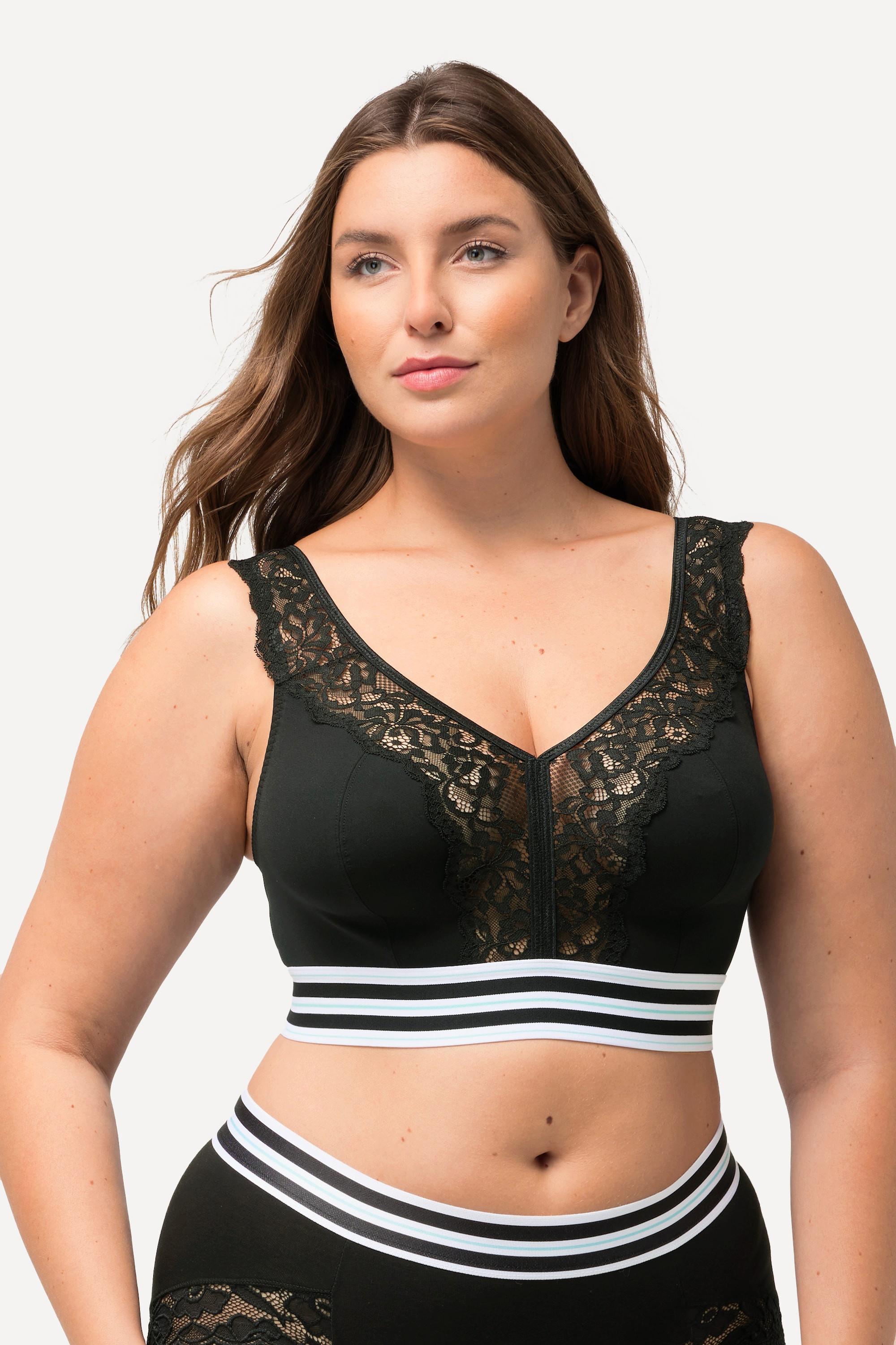 Ulla Popken  Minimizer-Bralette, Spitze, ohne Bügel 