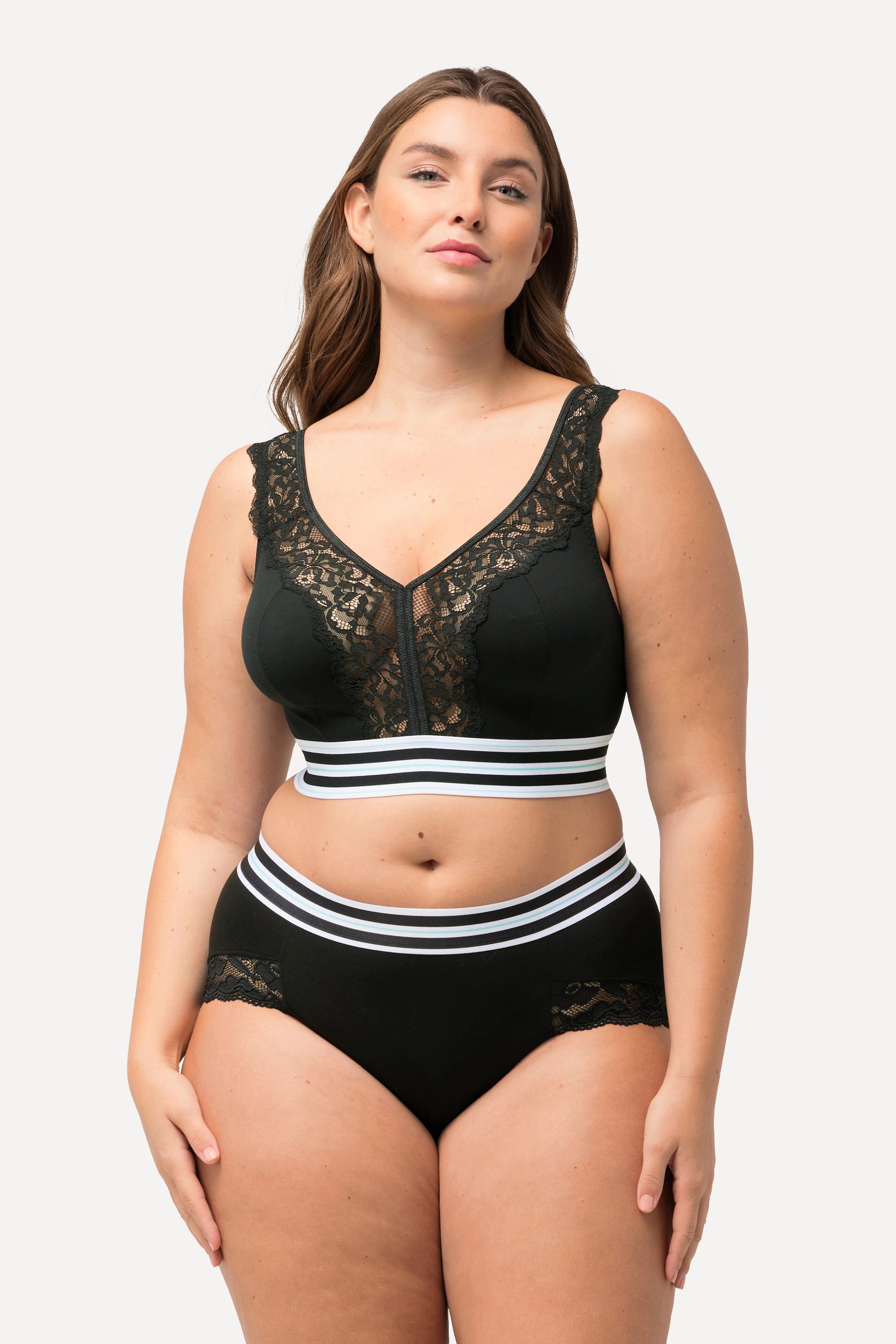 Ulla Popken  Minimizer-Bralette, Spitze, ohne Bügel 