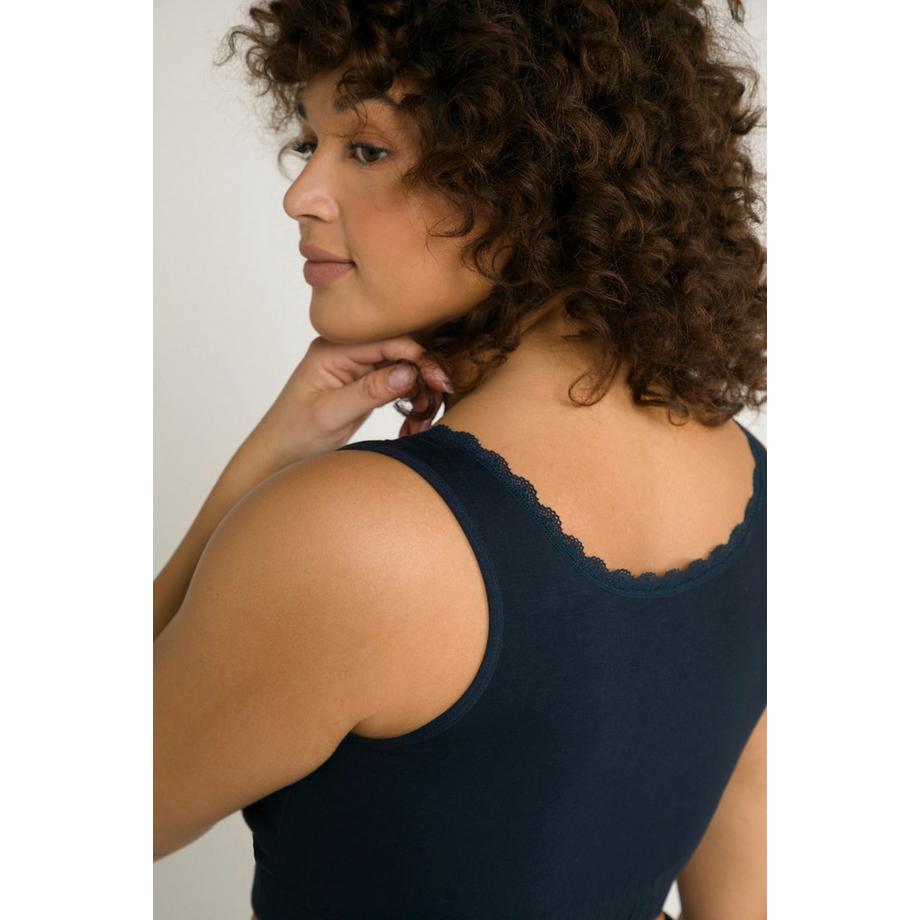 Ulla Popken Bellieva Brassière d'allaitement Coton bio Dentelle  