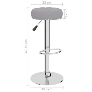 VidaXL Tabouret de bar tissu  