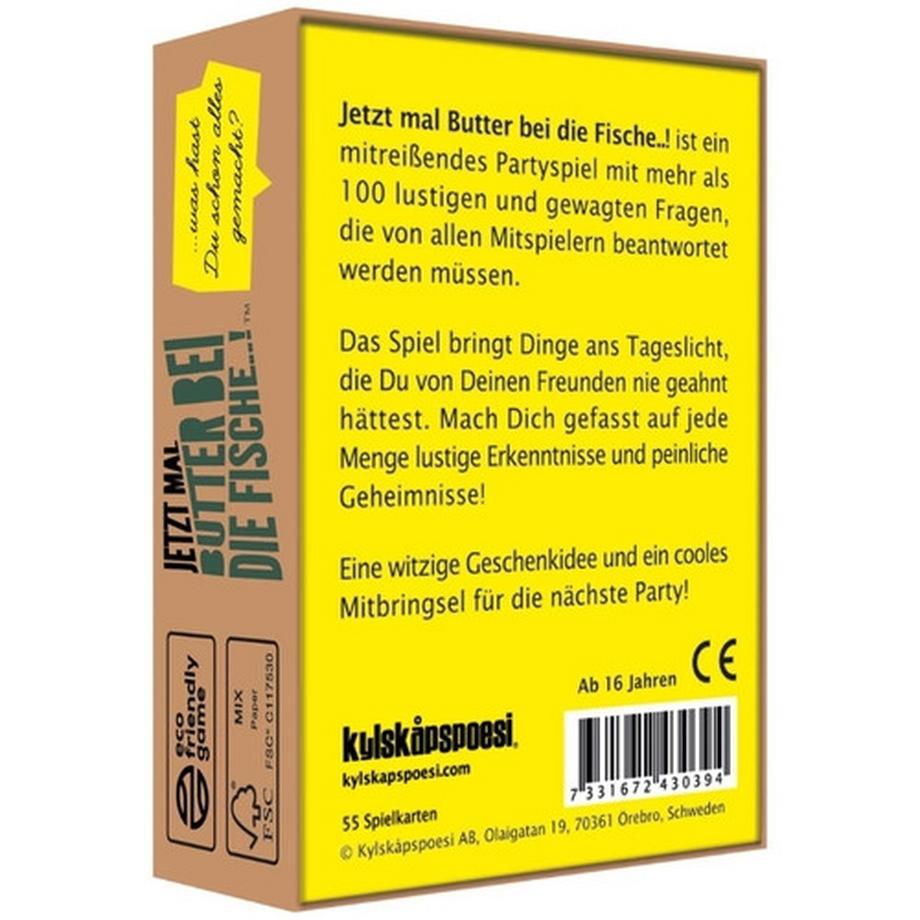 Kylskåpspoesi  Butter bei die Fische! Partyspiel 
