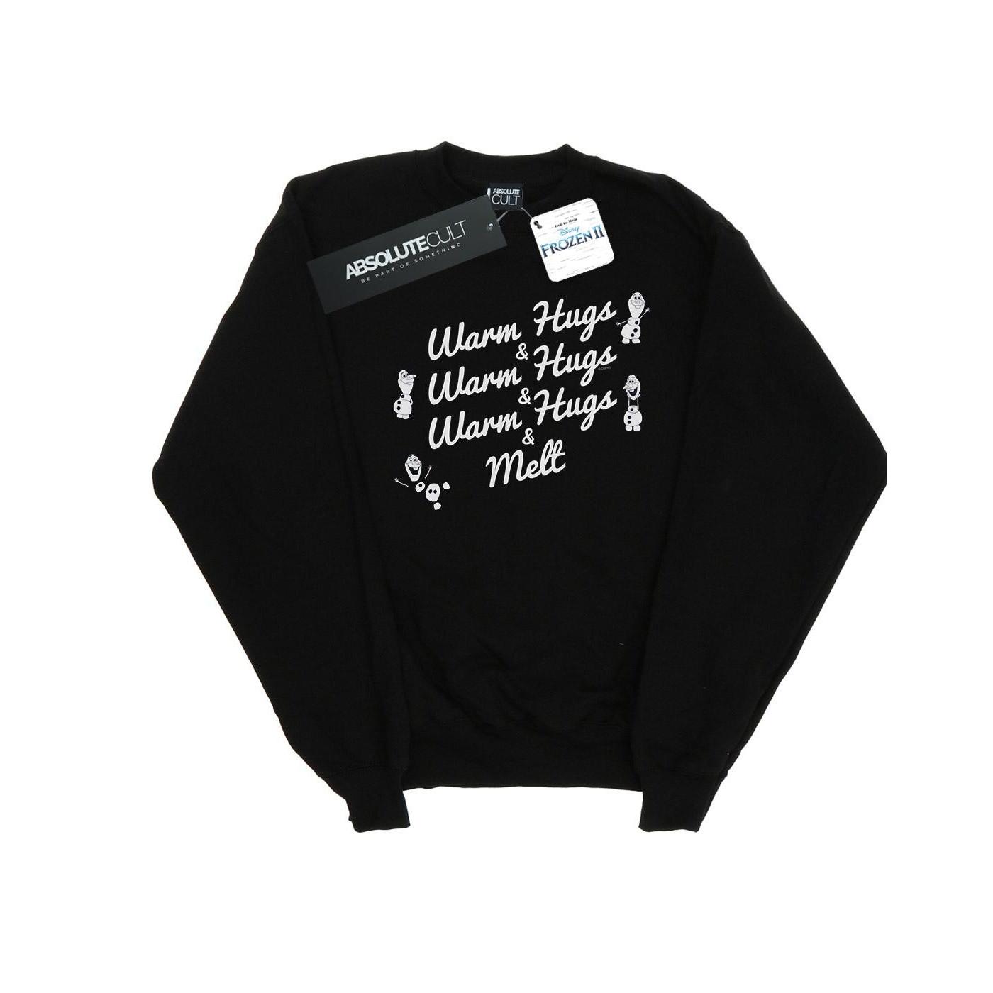 Image of Frozen 2 Olaf Warm Hugs And Melt Sweatshirt Damen Schwarz XXL