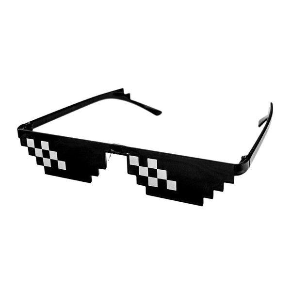 Image of Pixelbrille, 2 Zeilen Schwarz