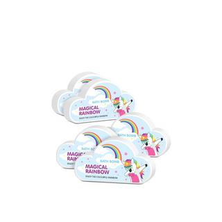 âme pure  Magische Badebombe - 5 Stk. / pflegt die Haut mit Feuchtigkeit und weichmachenden Ölen wie Sheabutter, Kokosöl und Lavendelöl/ Badeerlebnis für Kinder und Erwachsene 