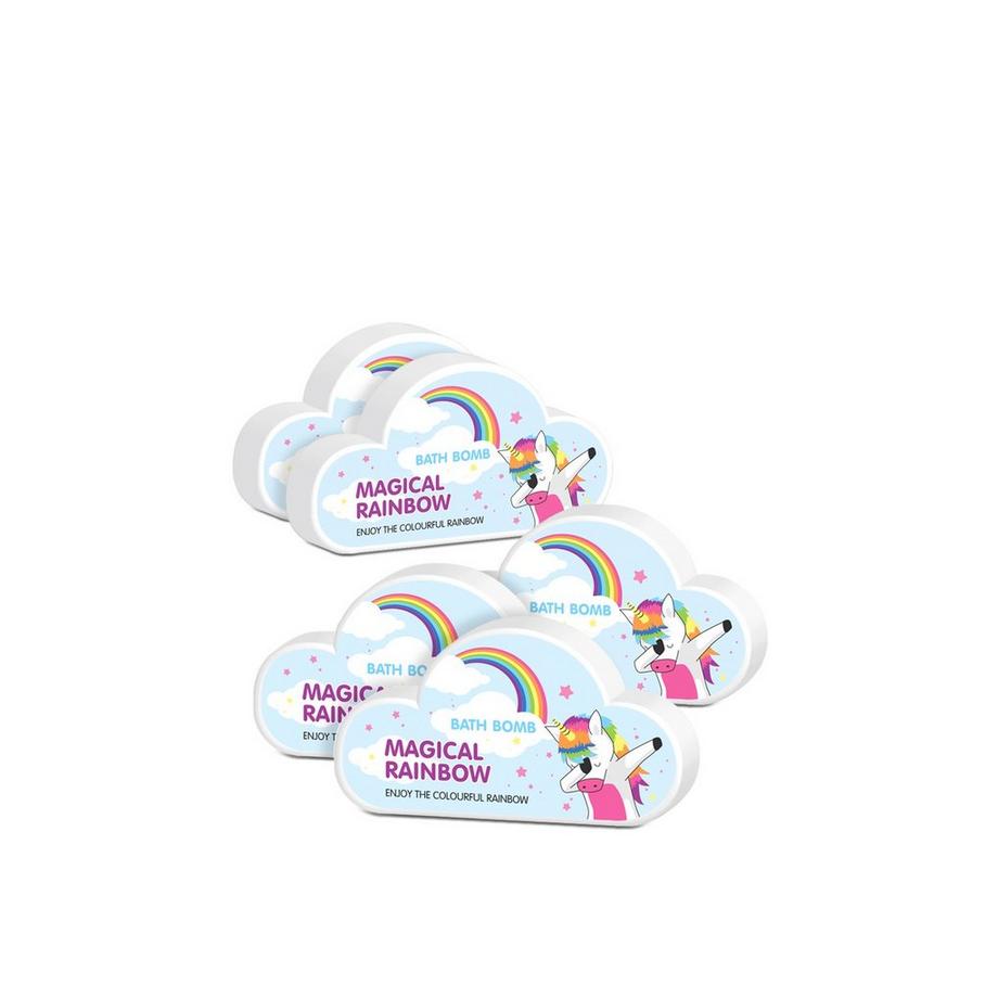 âme pure  Bombe de bain magique -  5 pièces / soigne la peau avec de l'humidité et des huiles adoucissantes comme le beurre de karité, l'huile de coco et l'huile de lavande/ expérience de bain pour enfants et adultes 