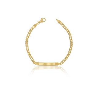 MUAU Schmuck  ID-Bracelet Fantasie Gelbgold 750, 4.2mm, 19cm 