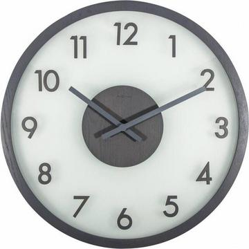 Wanduhr Frosted Wood Grau Durchmesser 50 cm