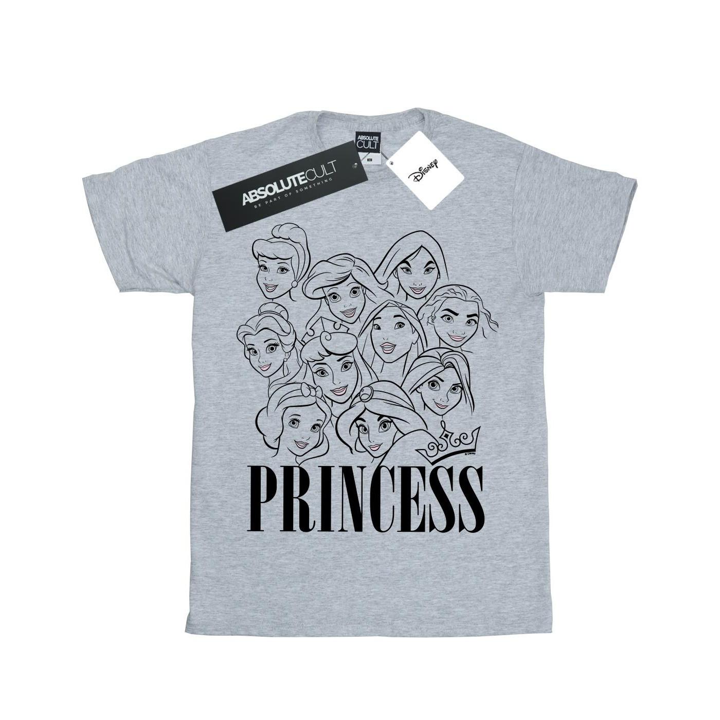 Image of Princess Multi Faces Tshirt Damen Grau XXL