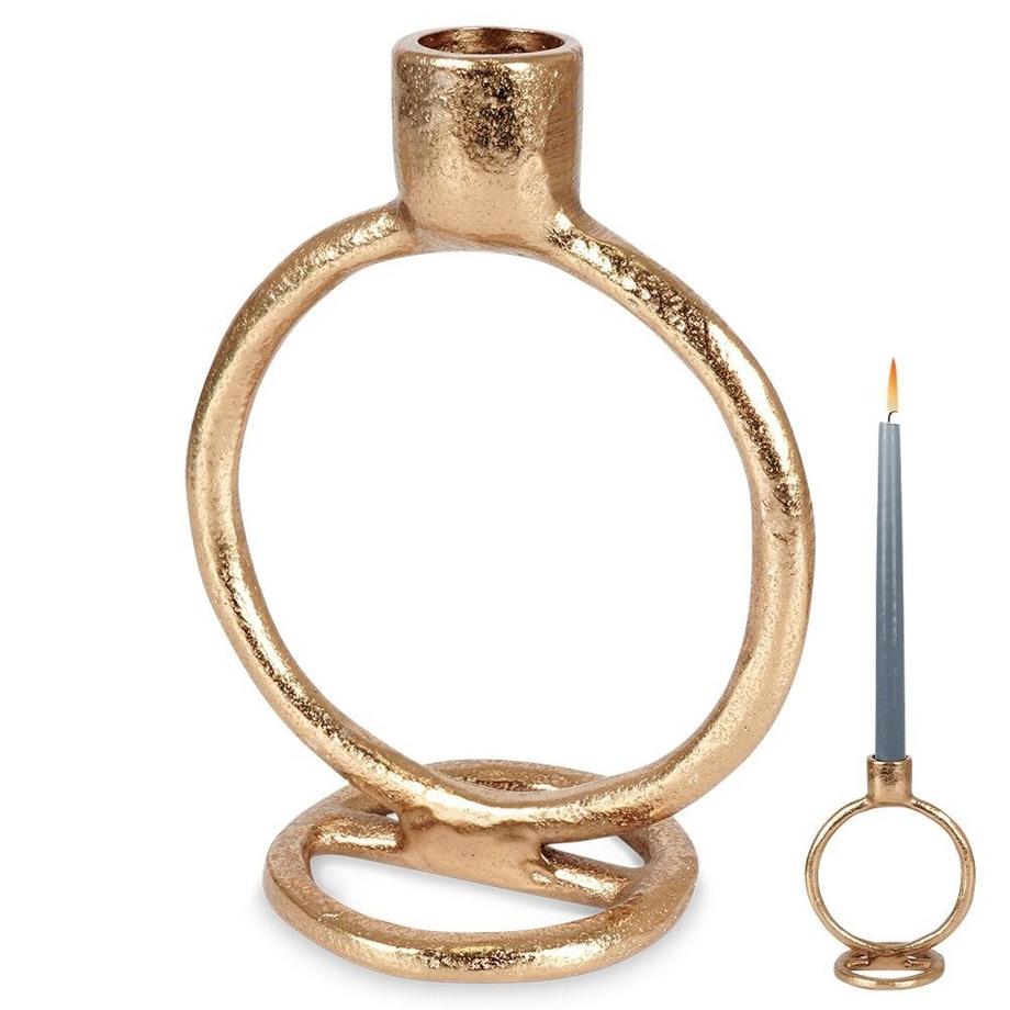 Northio  Chandelier doré élégant de style classique pour bougies longues 