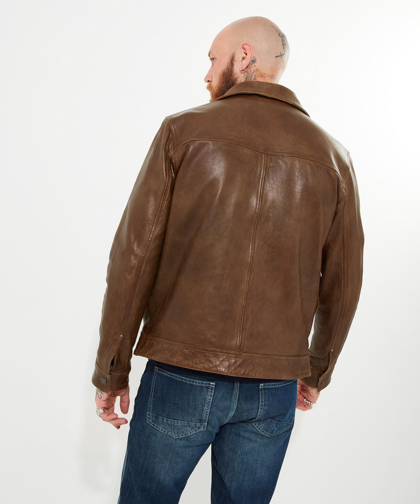 Joe Browns  Trucker-Lederjacke mit Kragen 