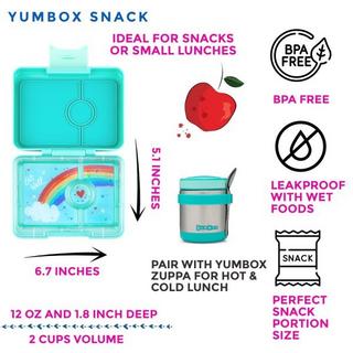 Yumbox Yumbox Snack S Tropical Aqua Rainbow Znüni Lunch Box  