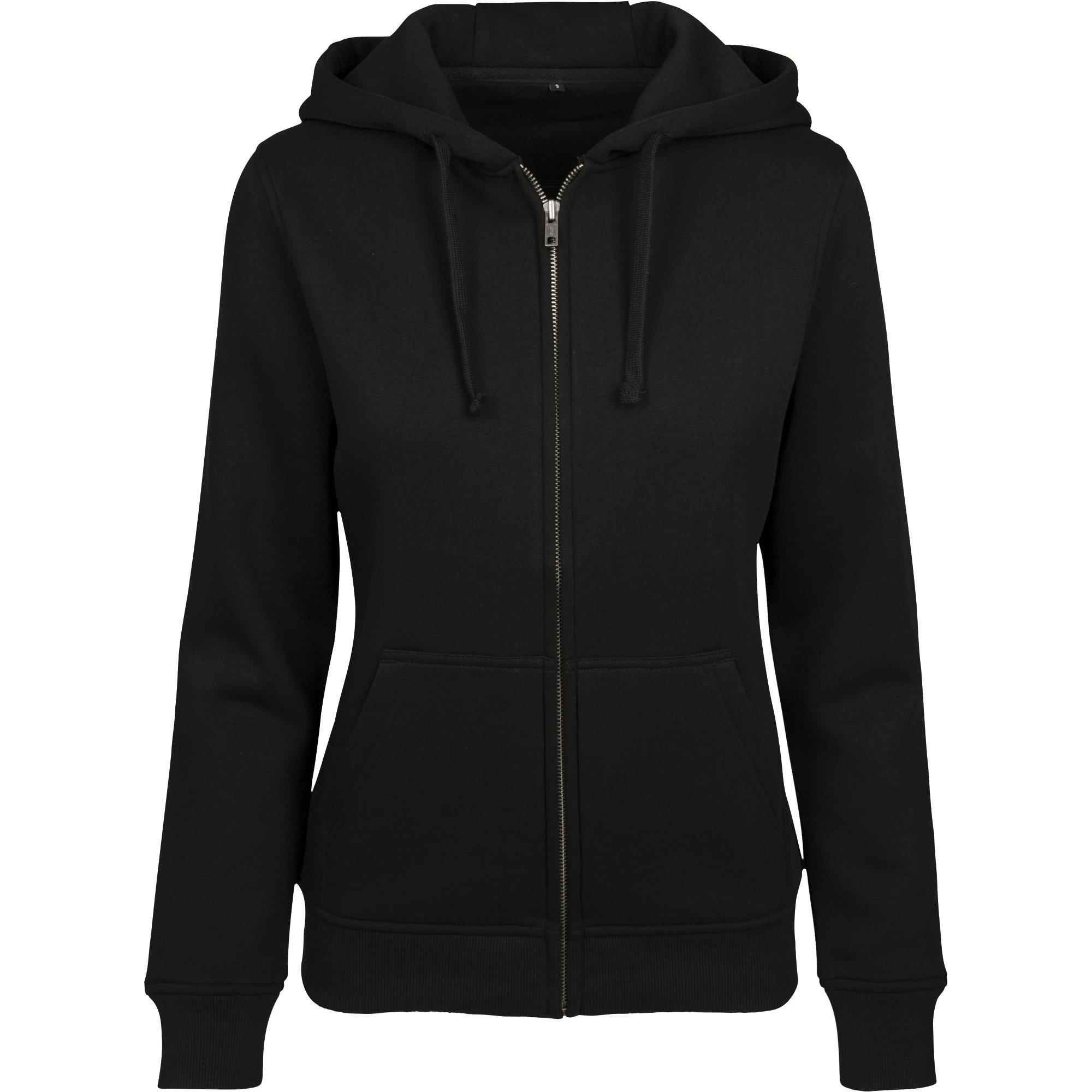 Image of Merch Hoodie Mit Durchgehendem Reißverschluss Damen Schwarz S