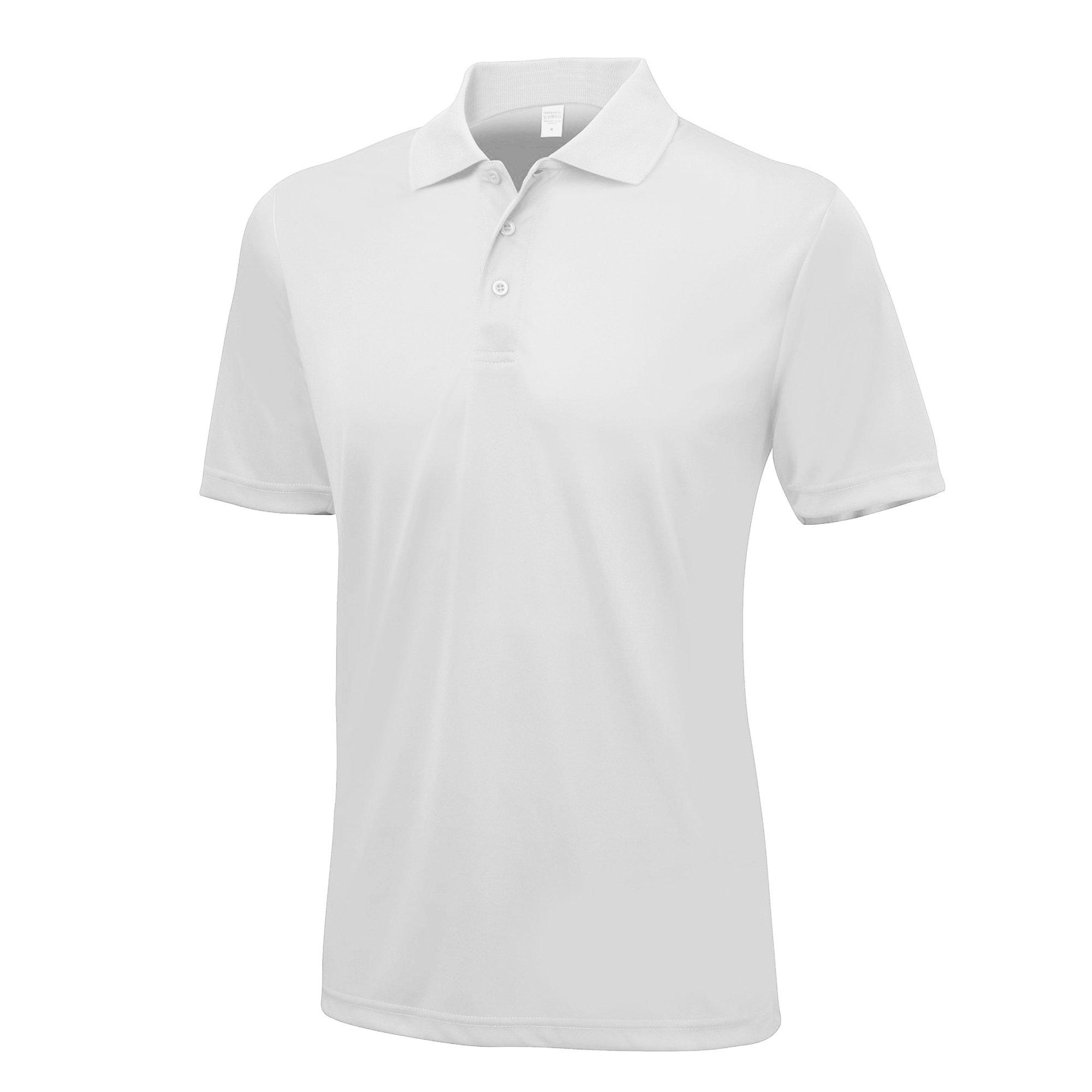 Image of Just Cool Kurzarm Poloshirt Herren Weiss L