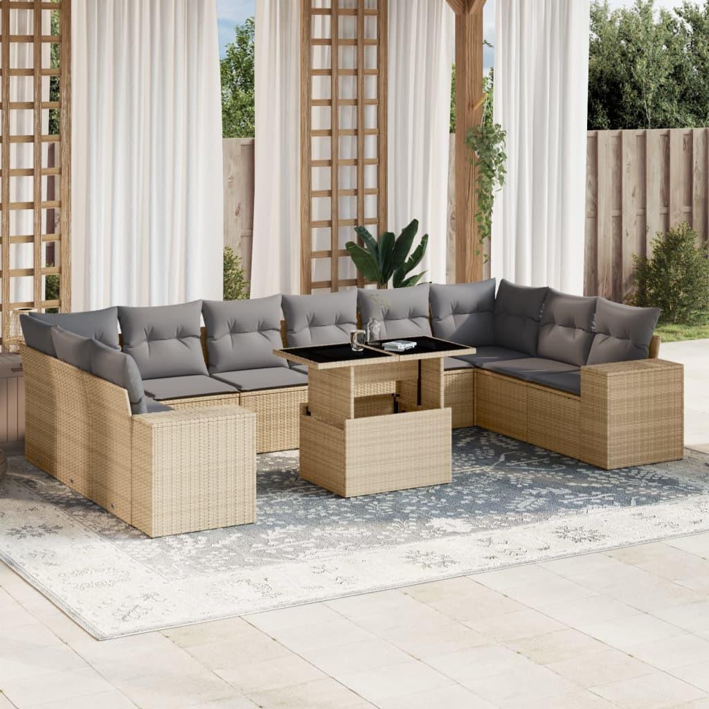 VidaXL Garten sofagarnitur poly-rattan  