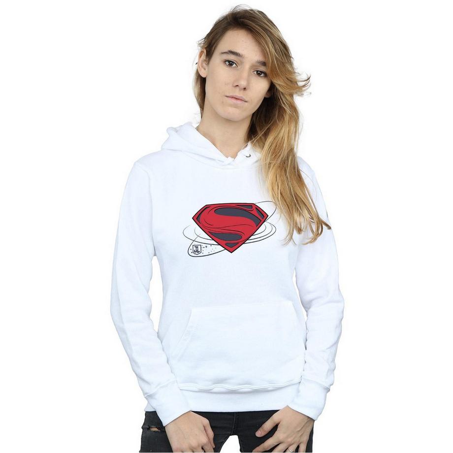 DC COMICS Justice League Superman Logo Felpa con Cappuccio  