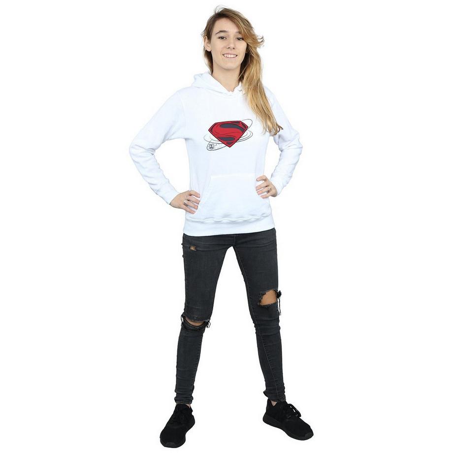 DC COMICS Justice League Superman Logo Felpa con Cappuccio  