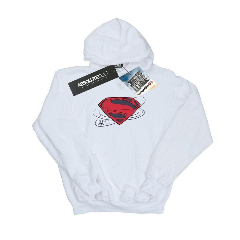 DC COMICS Justice League Superman Logo Felpa con Cappuccio  