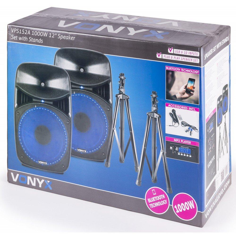 Vonyx  Vonyx VPS122A Noir 2.0 canaux 400 W 