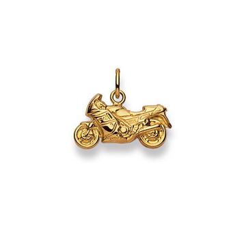 Anhänger Motorrad Gelbgold 750, 15x17mm