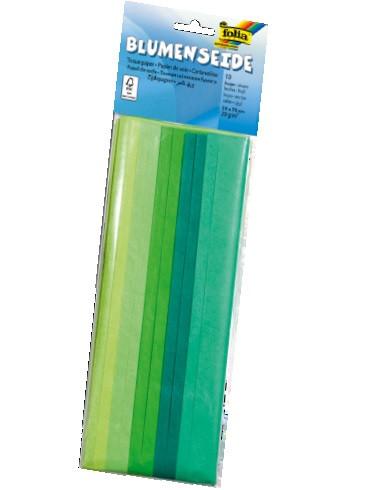 Image of 91094 Kunstdruckpapier Kunstpapier 10 Blätter Grün