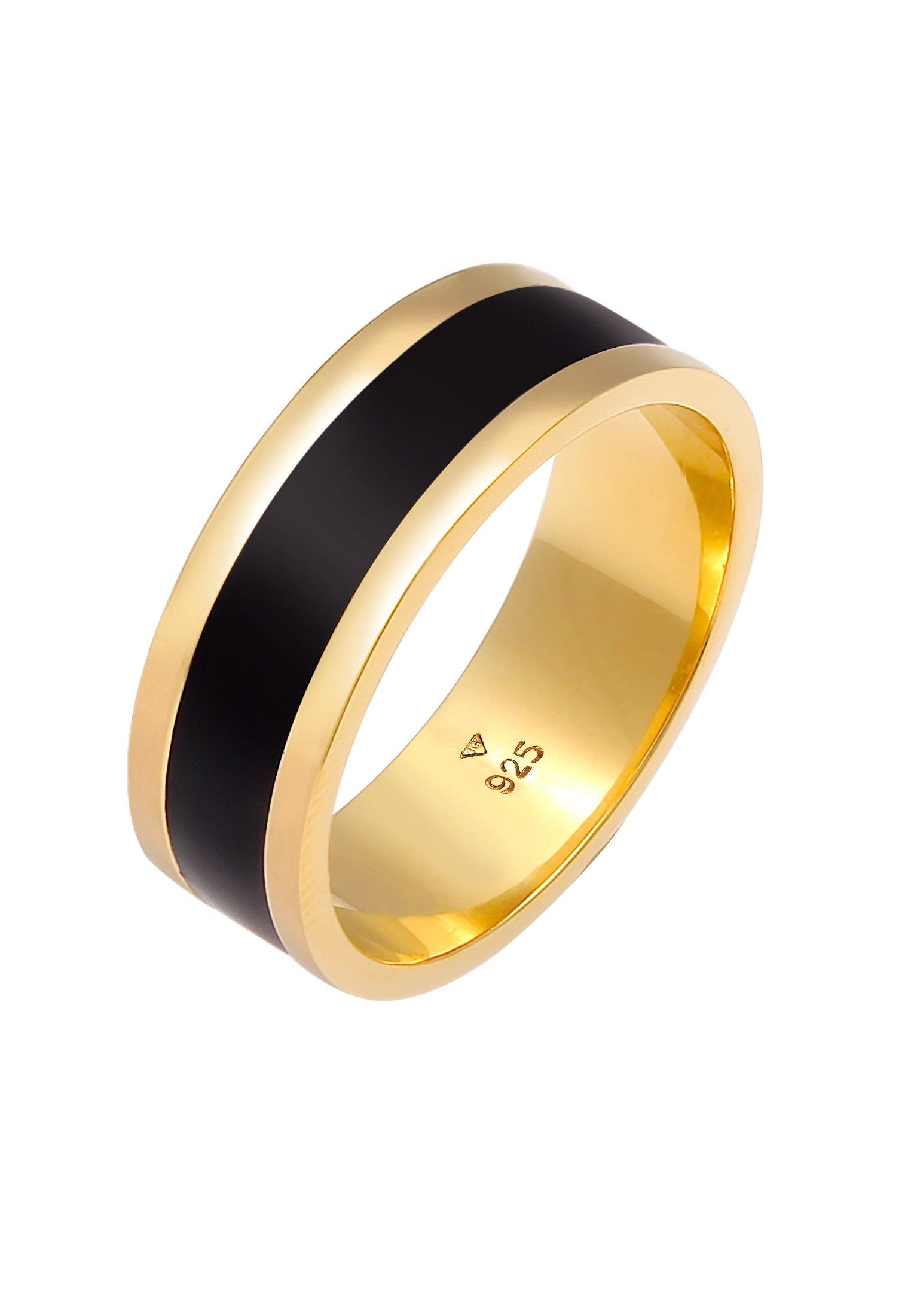 Image of Ring Bandring Basic Geo Emaille Casual Damen Gold 62mm